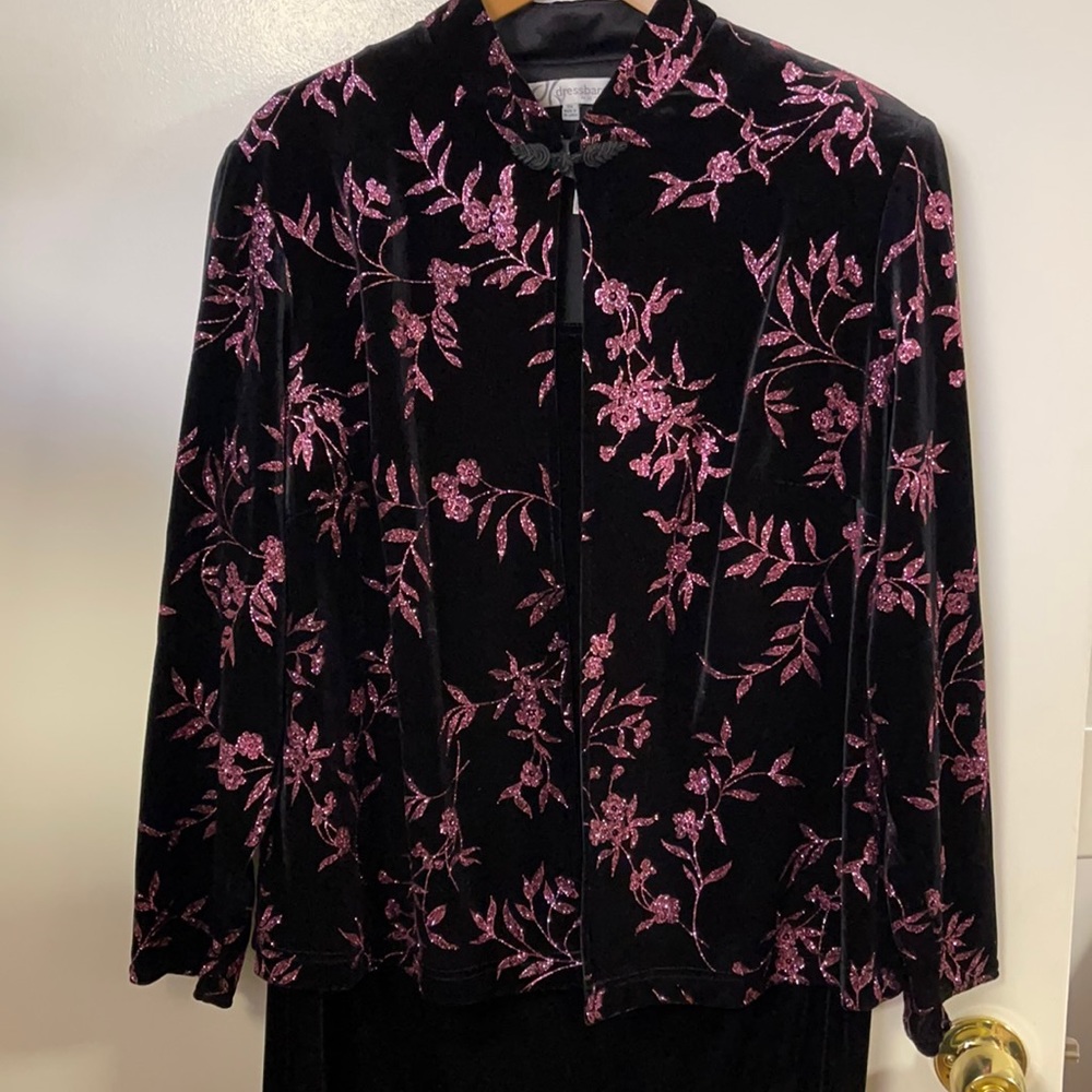 Dress Barn Velvet Jacket Dress